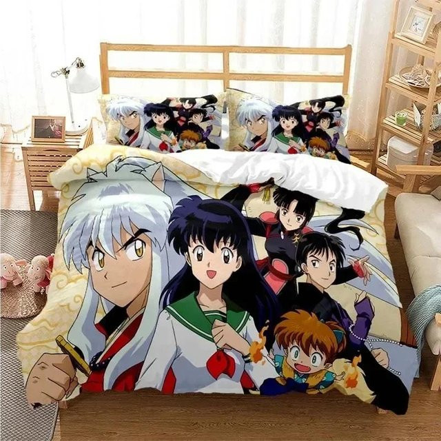 Lodestar Inuyasha Bettwäscheset mit Sesshoumaru Motiv, 2-teilig, Mehrfarbig, Breite: 70 cm, Länge: 133 cm - Bild 1