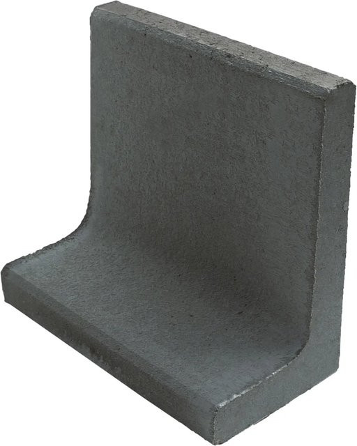 Diephaus L-Stein unbewehrt aus Beton in Anthrazit B/H/T: 50 x 30 x 7 cm - Bild 1