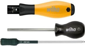 Wiha Drehmoment-Schraubendreher TorqueVario-S ESD mit variabel einstellbarer Drehmomentbegrenzung 0,4-1,0 Nm in Schwarz-Gelb - Bild 2