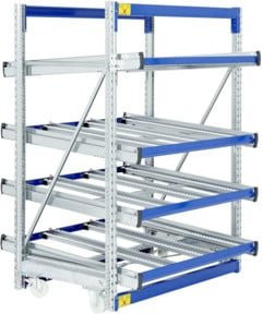 Bito Regal SDS / Regal SF4 in Enzianblau mit 6 Regalböden, B/T/H: 130 x 153 x 200 cm - Bild 1