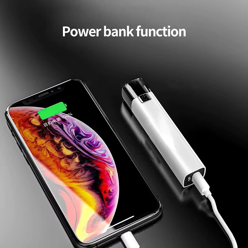 G3 Taktische LED-Taschenlampe 2 in 1 mit Powerbank-Funktion und USB-C-Aufladung, Schwarz - Bild 3