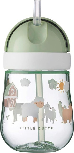 Mepal Mio x Little Dutch Strohhalmbecher für Babys, grün/mehrfarbig, 300 ml - Bild 1