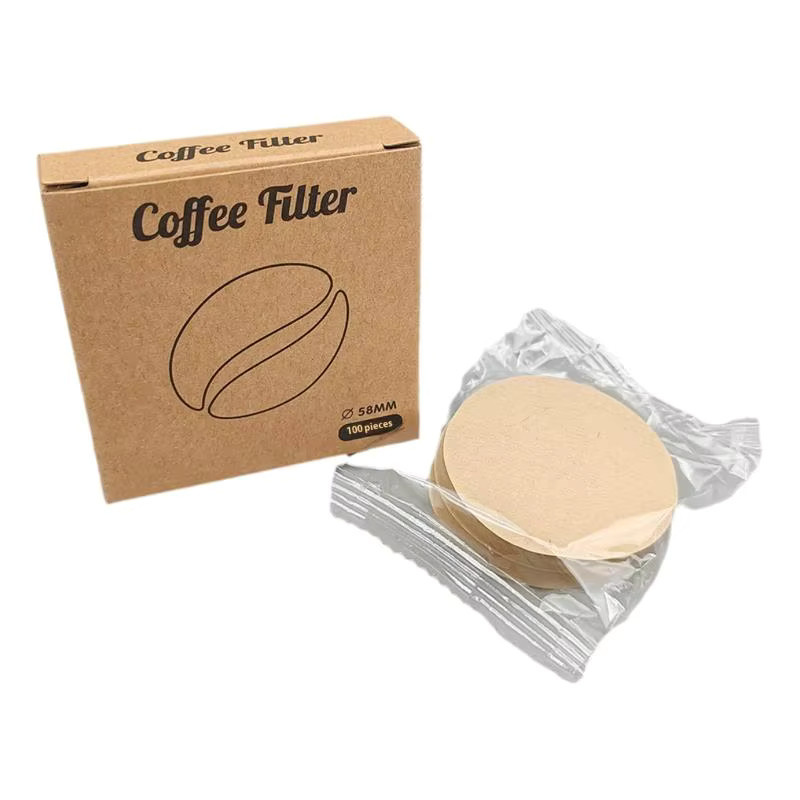 100 Stück Espresso Papier Filter Puck für Delonghi und Breville Siebträgermaschinen, Beige, Durchmesser: 5,8 cm - Bild 5