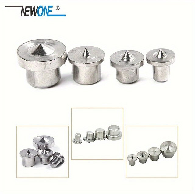 NEWONE Dübel Ausrichtung Set Holz Pin Locator mit 6mm-12mm Multi Dübel Mittelpunkt Set in Silber - Bild 1