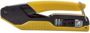 Klein Tools Pass-Thru RJ45 Crimpzange für CAT5e und CAT6 in Gelb, Höhe: 14 cm - Bild 1