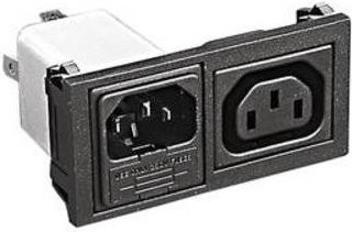 Bulgin BZH11/Z0000/00 Kaltgeräte-Steckverbinder Socket in Schwarz - Bild 1