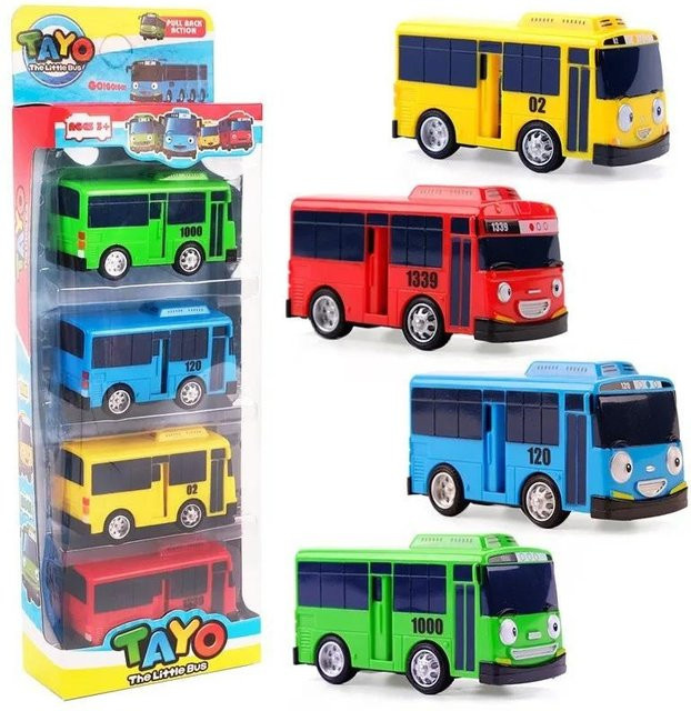 Fashnics Tayo Minibus Schleuder Krieger Auto Spielzeug Set, ab 14 Jahre - Bild 1