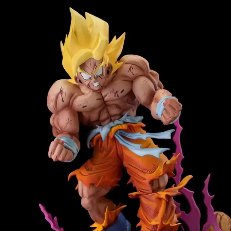 Bandai Dragon Ball Son Goku Figur, Rosa Ki-Aura, Kunststoff - Bild 2