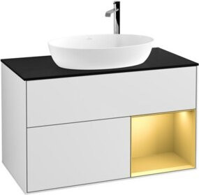 V&B Waschtischunterschrank Finion 100 in Weiß lackiert, Breite: 100 cm, Tiefe: 50,1 cm, Höhe: 50,1 cm - Bild 1