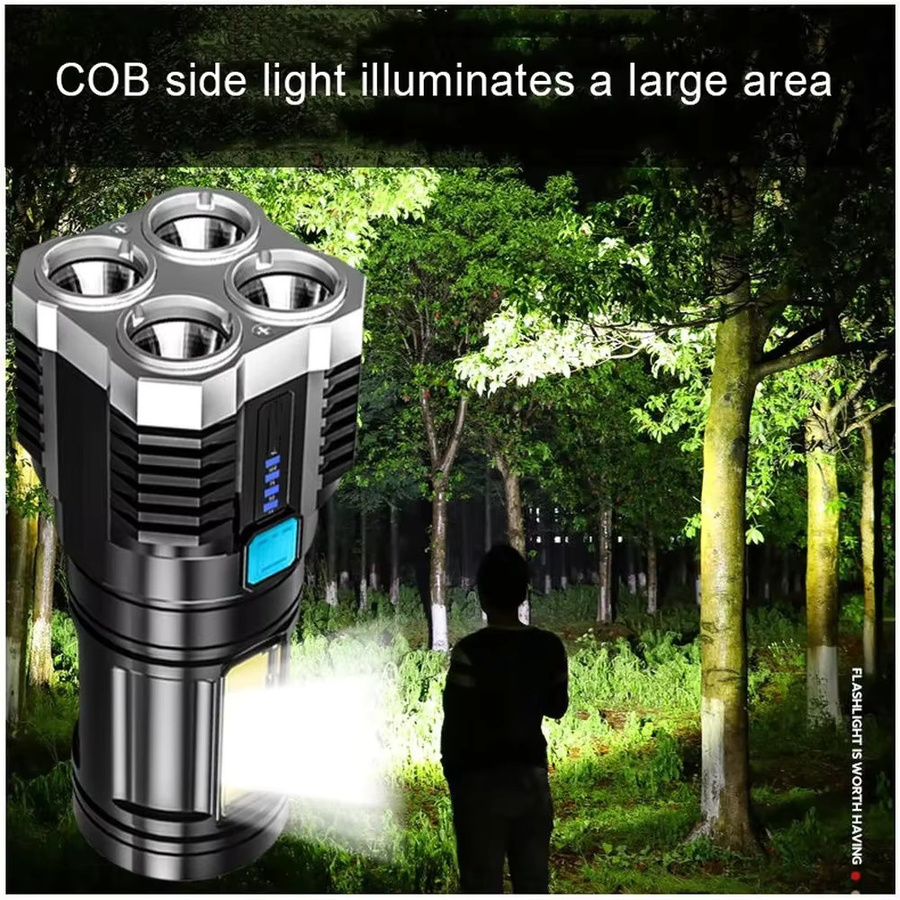 ESMARTER Mini LED Taucher Taschenlampe wiederaufladbar in Schwarz - Bild 6
