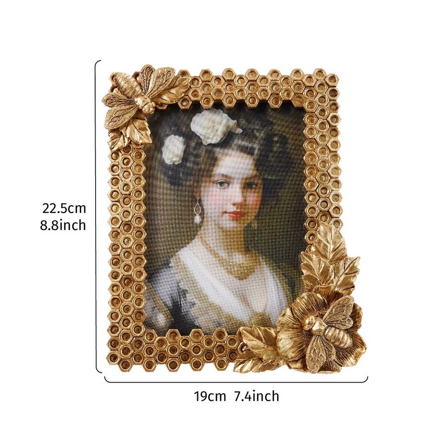 Dekorativer Fotorahmen in Bienenstockform aus Harz für deinen Schreibtisch - Bild 3