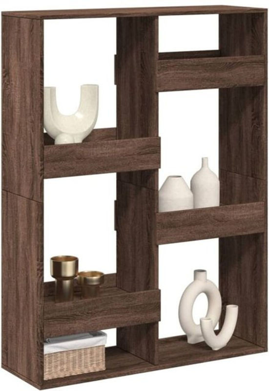 Vidaxl Raumteiler aus Holzwerkstoff in Braun, freistehend, B/T/H: 100 x 33 x 135 cm - Bild 1