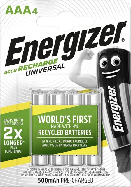 Energizer Akku NiMH AAA/Micro HR03 Silber 4er Pack - Bild 1