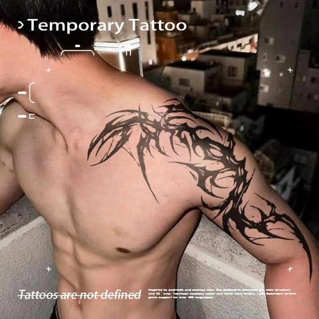 Dark Thorn Scythe Temporäre Tattoos, Unisex, Wasserdicht - Bild 1