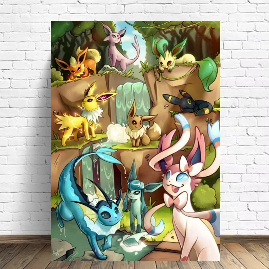Potdemiel DIY Diamant-Luftmalerei-Set Anime Fantasy-Landschaft in Multicolour zur Wanddekoration - Bild 2