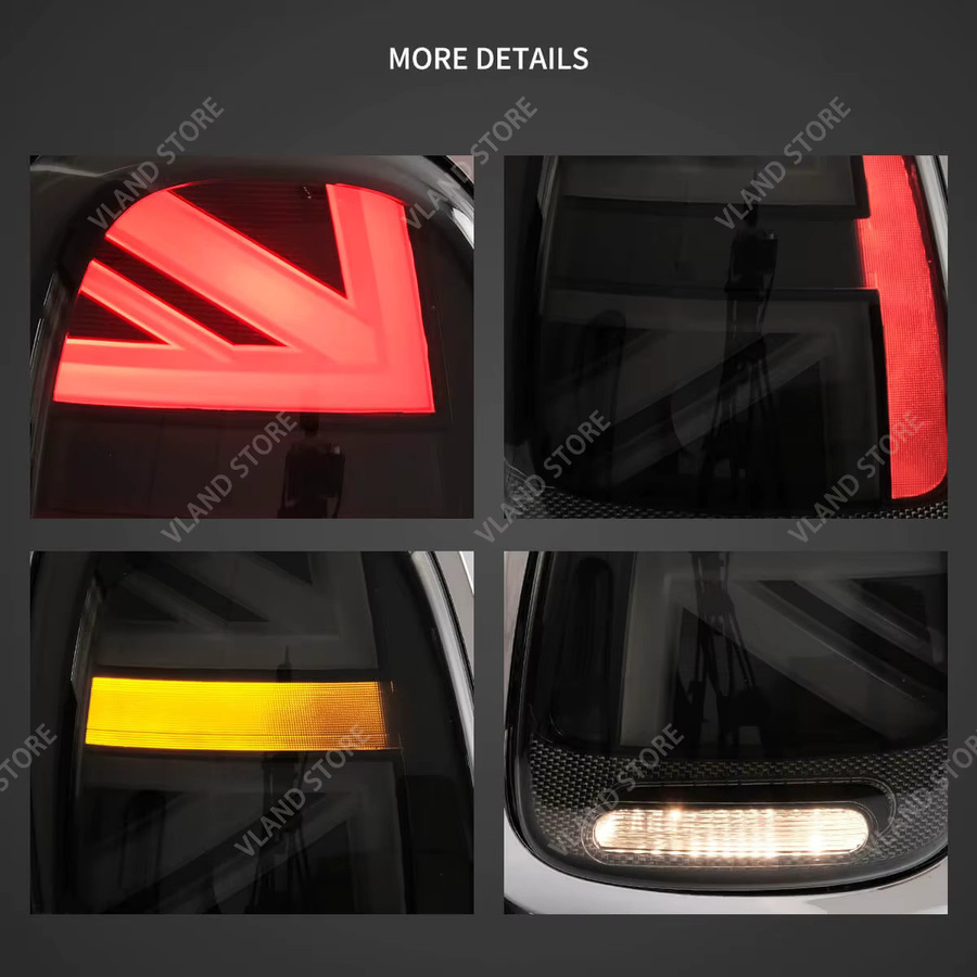 VLAND Voll-LED-Rücklichter mit sequentiellen Blinkern für Mini Cooper F55 F56 F57 (Baujahre 2014–2019) - Bild 2
