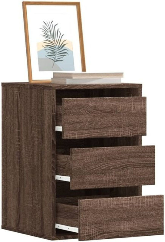 Vidaxl Kommode in Braun aus Holzwerkstoff im modernen Design, B/T/H: 40 x 41 x 58 cm - Bild 1