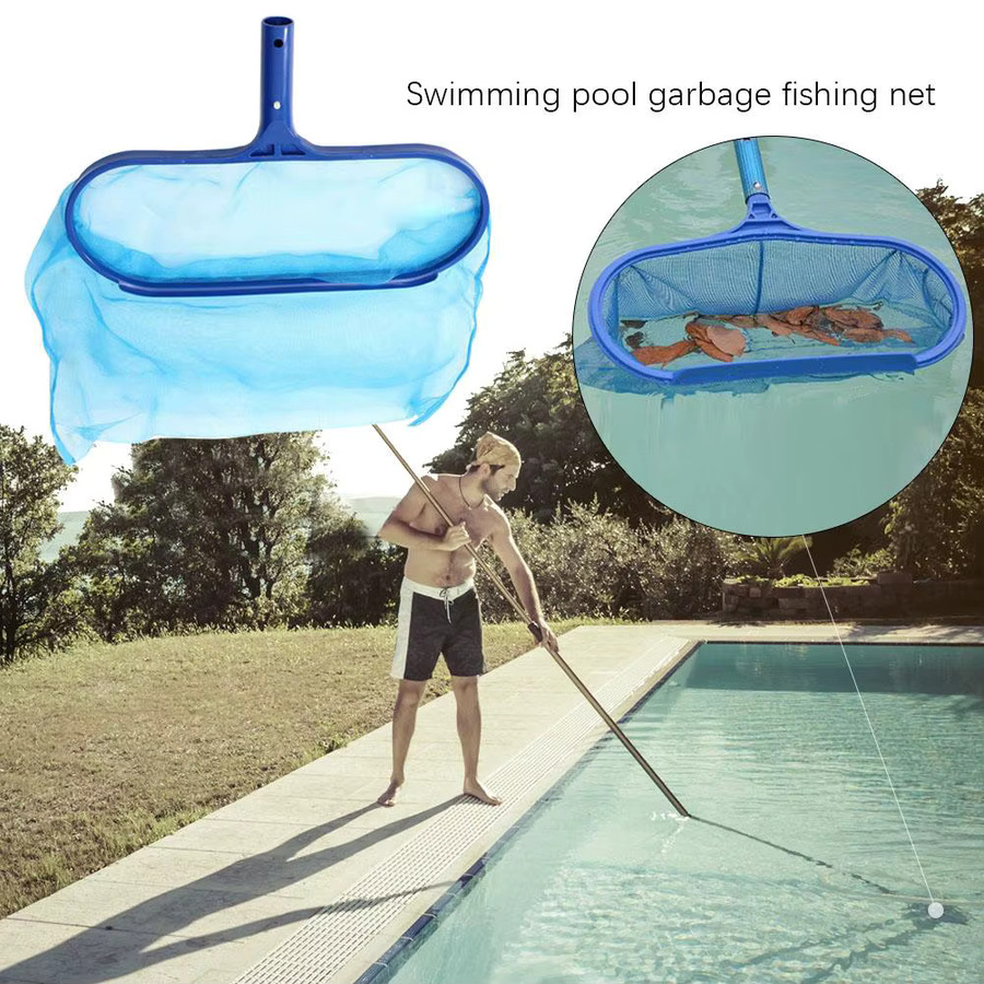 Alloet Schwimmbecken Reinigungsnetz mit Griff in Blau für Außenpools und oberirdische Pools - Bild 2