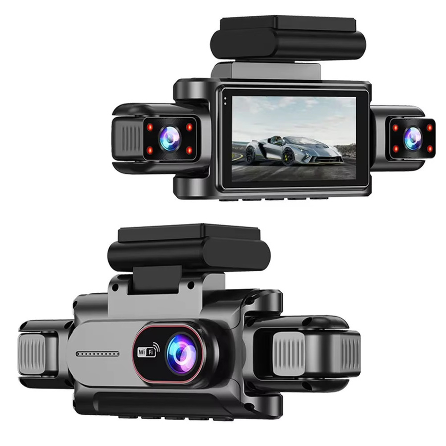 BAJEAL Dashcam Full HD 1080P mit 360 Grad Weitwinkel, Nachtsicht und 24-Stunden-Parküberwachung in Schwarz - Bild 2