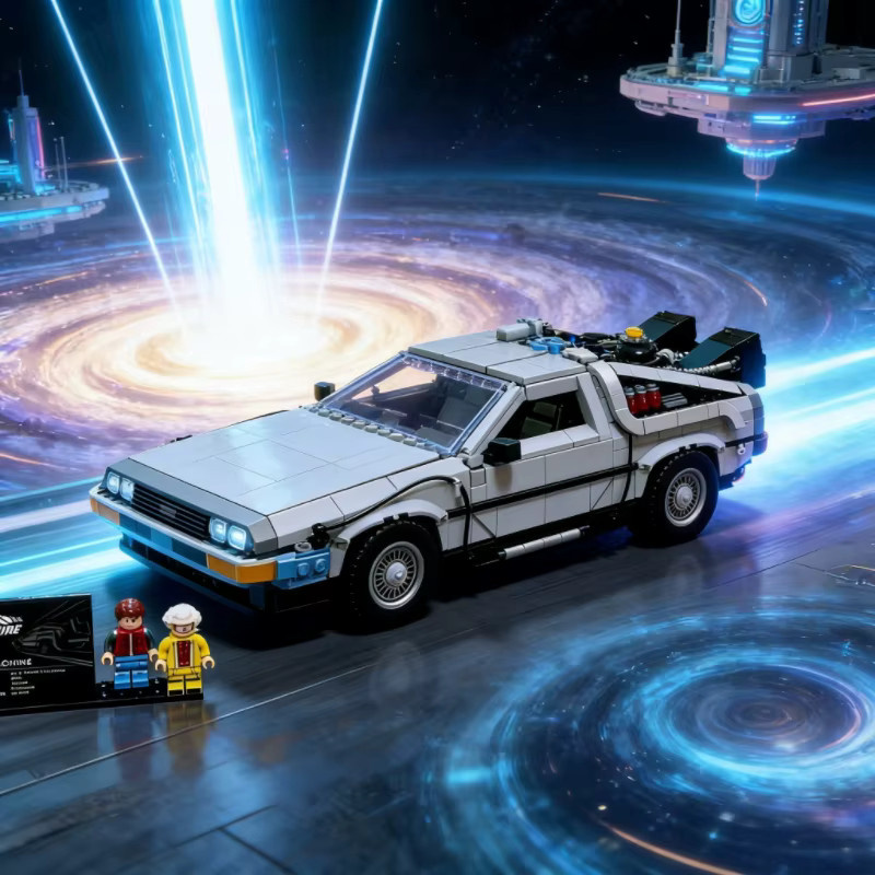 LEGO Zurück in die Zukunft Zeitmaschinen-Modell, Baustein-Set, Fahrzeuge - Bild 4