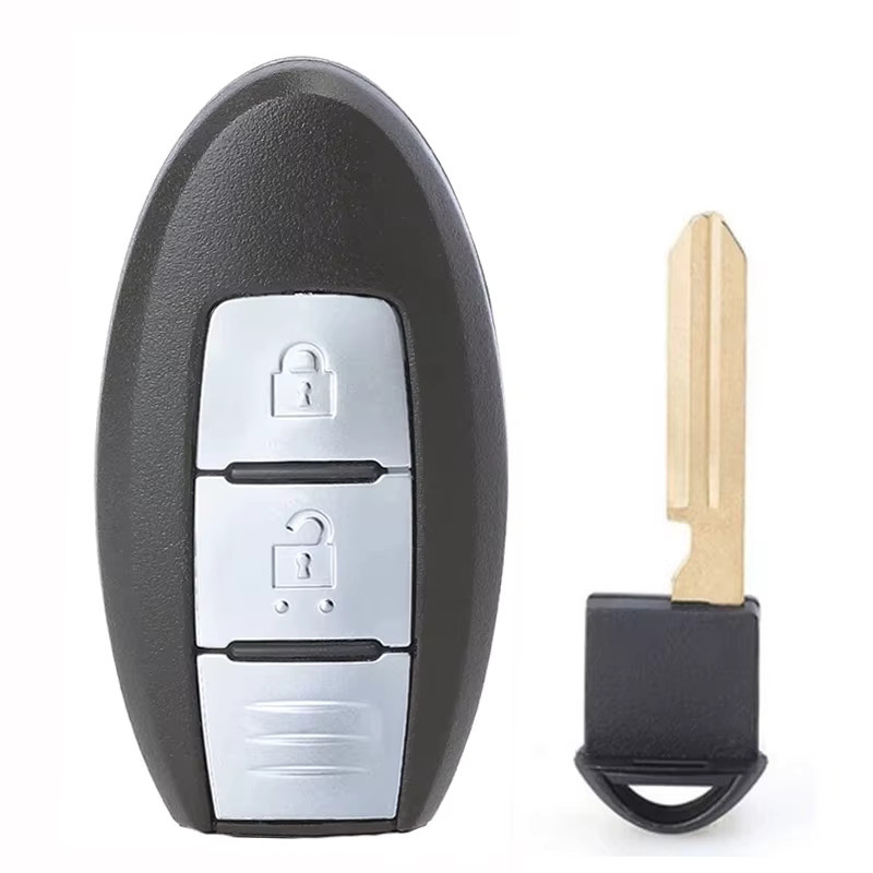DIYKEY Fernschlüsselanhänger für Nissan Micra Juke Leaf Note Cube Navara NV200 Patrol Tiida Frontier 433 MHz ID46 in Schwarz - Bild 3