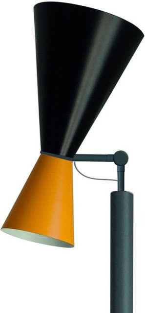 Nemo Lighting Parliament Stehleuchte in Schwarz und Gelb aus Metall mit E27-Fassung - Bild 1