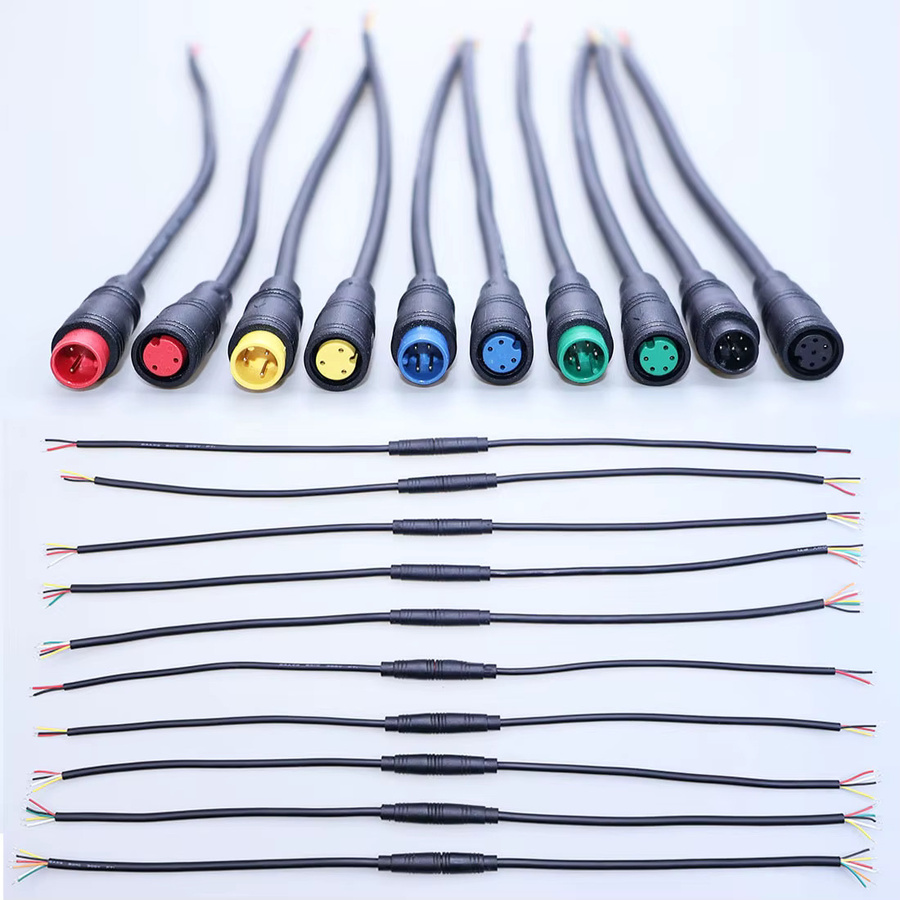 ChengHaoRan Wasserdichtes Kabel Set mit M6 M8 Stecker und Buchse für E-Bike Display und Sensoren in 2/3/4/5/6 Pin Ausführung - Bild 5
