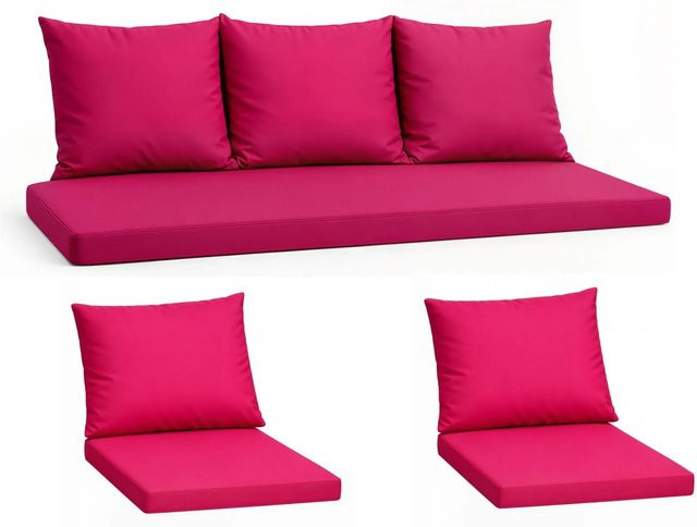 Setgarden Komfort Set Gartenloungekissen für Technorattan-Möbel in Rose, 1-teilig, B/T: 140 x 60 cm - Bild 1