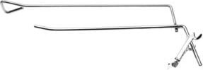 BGS Einzelhaken mit Klappverschluss 89906 in Silber, Durchmesser: 4,8 mm, Länge: 200 mm - Bild 1