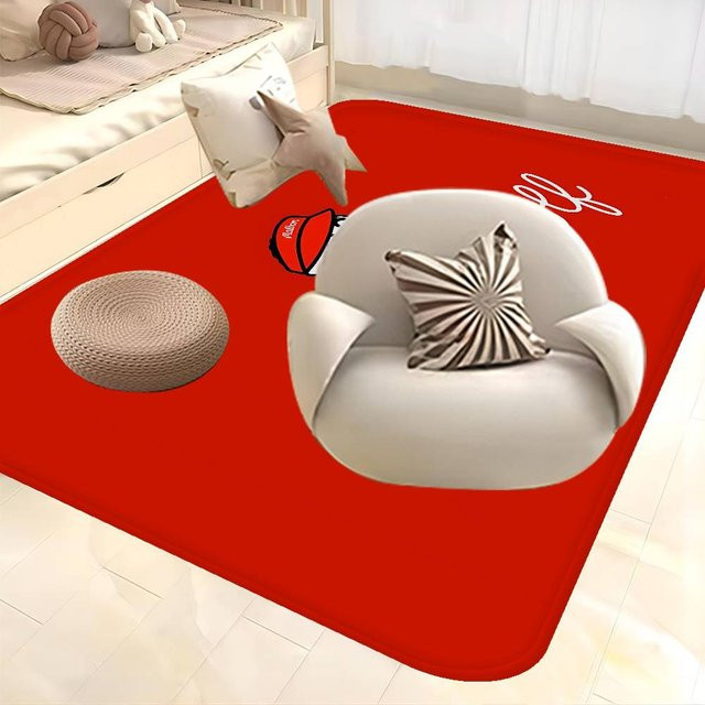 Potdemiel Malbon Golf Bodenmatte, rechteckig, rot, rutschfest und wetterfest, B/T: 60,0 x 40,0 cm - Bild 1
