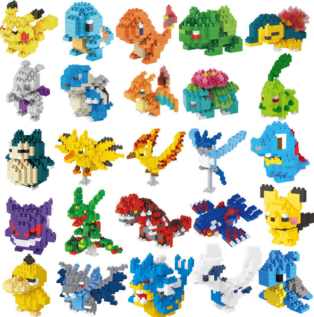 Potdemiel Pokémon Pikachu Nanoblock, Bunt / Mehrfarbig, Kunststoff - Bild 1