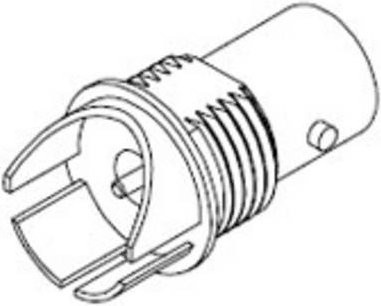 Molex Mini-BNC-Steckverbinder in Schwarz - Bild 1