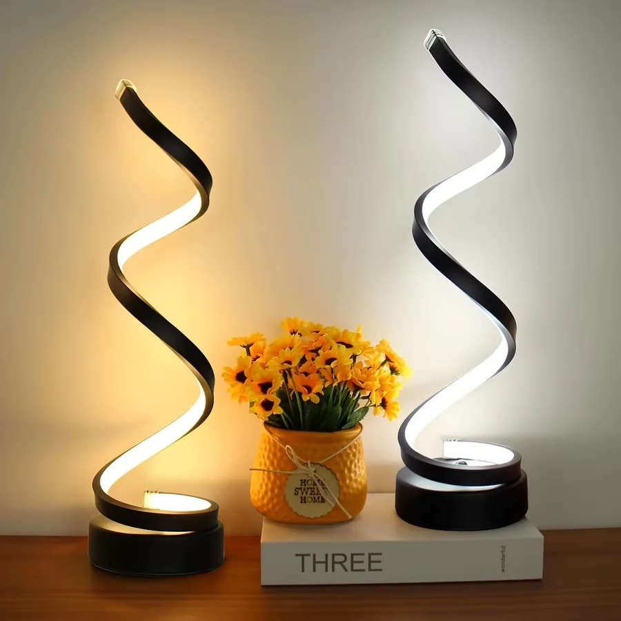 GGBEE LED Nachtlicht Spirale dimmbar mit 3 Farben für Schreibtisch und Nachttisch via USB - Bild 2