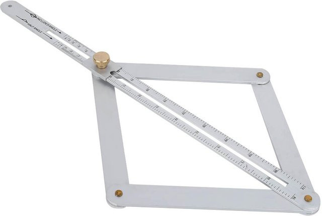 TOMTOP JMS Eckenwinkelfinder Quadratischer Winkelmesser aus Aluminiumlegierung in Silber - Bild 1