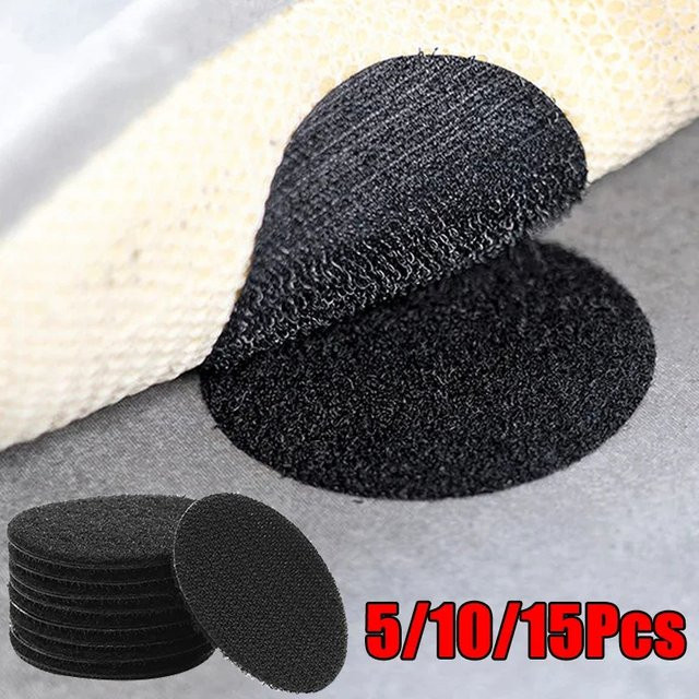Velcroo Selbstklebende Hakenschlaufen-Befestigungsband-Aufkleber, rutschfeste Punkte für Bettlaken, Sofa, Matte und Teppich, 60 mm - Bild 1