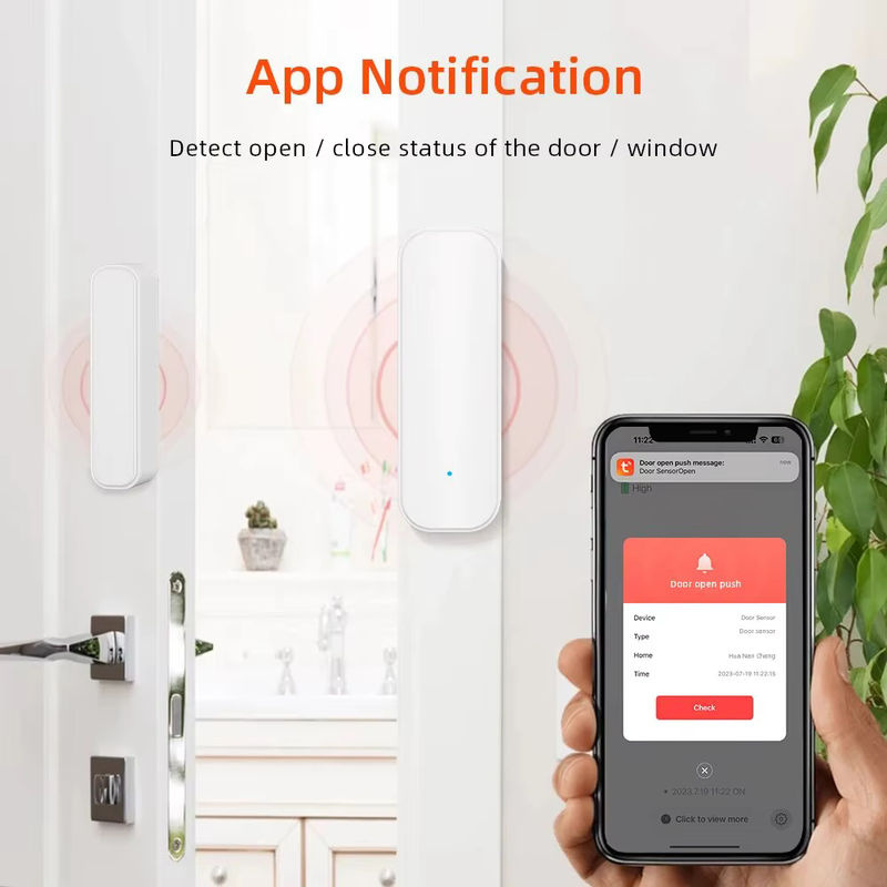 ONENUO Smart Home Fenster-Tür-Sensor mit WiFi und Akku, weiß, kompatibel mit Alexa und Google Home - Bild 3