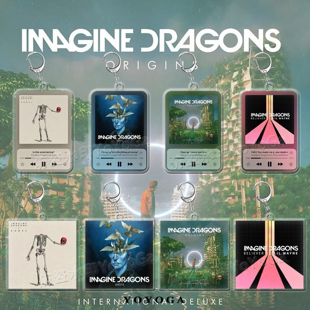 Imagine Dragons Schlüsselanhänger, Silber - Bild 1