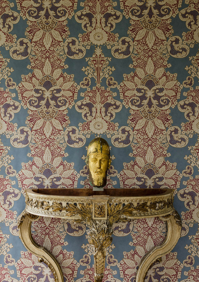 Lewis & Wood Tapete Rococo Heraldic in Multicolour mit floralem und botanischem Design - Bild 1