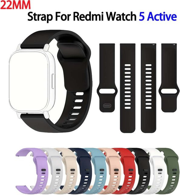 Xiaomi Silikonarmband für Redmi Watch 5 Active und Xiaomi Watch S4 S3 S2 S1 in Orange, atmungsaktives Sportarmband für Damen und Herren, 22 mm - Bild 1