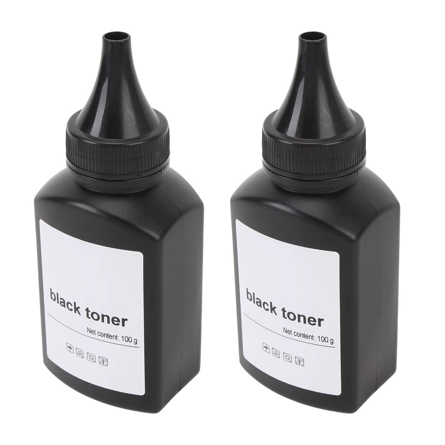 Qiilu Drucker-Toner-Nachfüllpulver Schwarz, 2 Stück à 200 g, für Laser-Drucker 1610 M2070 4321 3110 3200 PE220 PE120 3150 E210 E230 E260 E350 - Bild 2