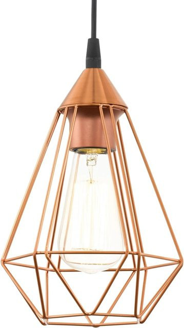 Eglo Pendelleuchte Tarbes in Kupfer im Vintage-Look, Durchmesser: 17,5 cm - Bild 1