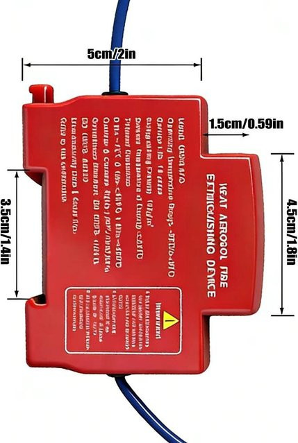 Haixuelec Automatischer Feuerlöschaufkleber für Stromzählerkästen in Rot - Bild 1