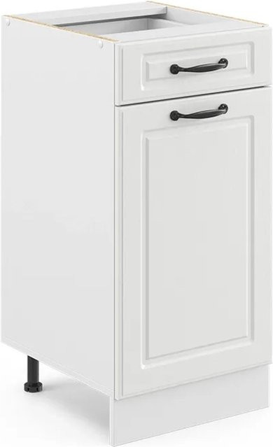 Vicco Küchenunterschrank R-Line in Weiß im Landhausstil mit Schubladen, Breite: 40 cm - Bild 2