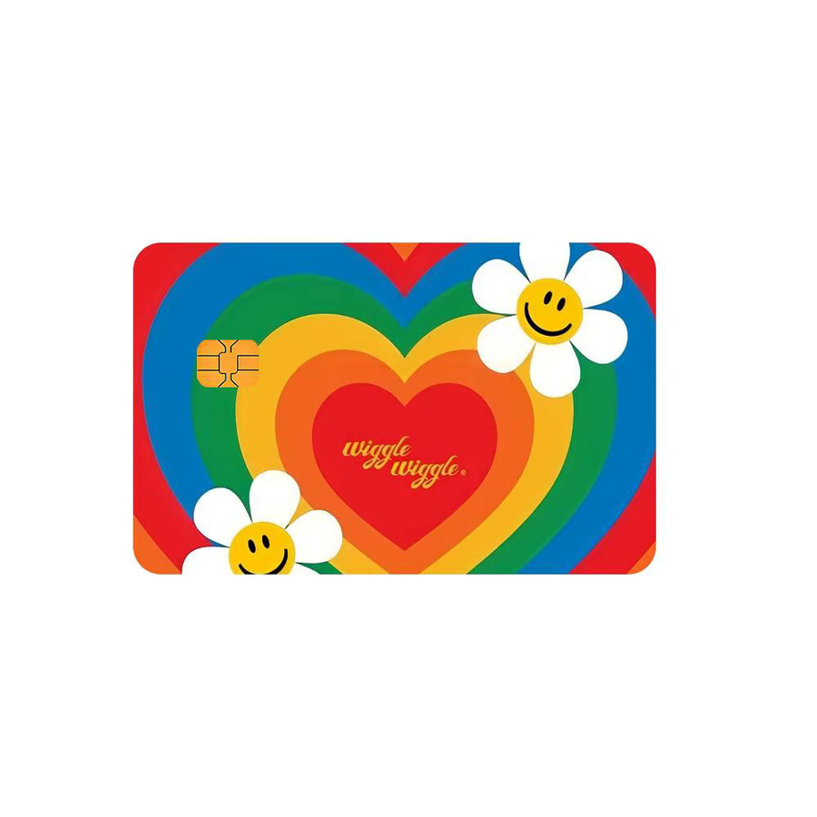 W-Wiggle-e Smile Bankkarten-Aufkleber in Multicolour, ultradünne Filmhautfolie für Debit- und Kreditkarten, lichtbeständig - Bild 6