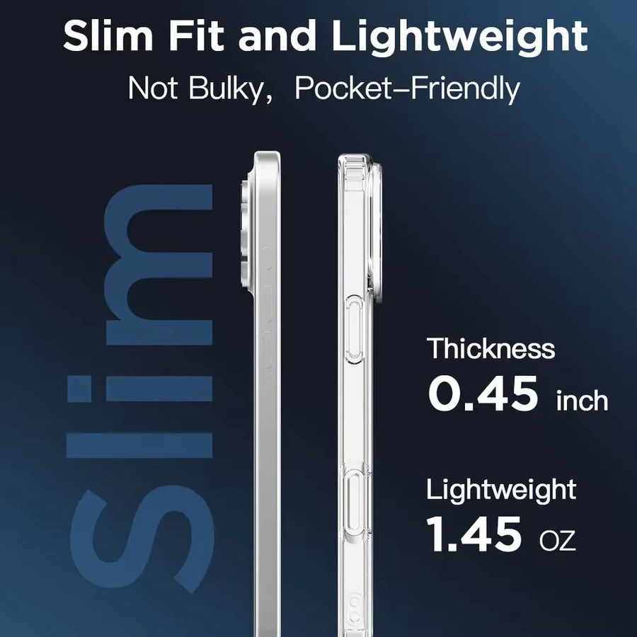 VMMZHV Magnetische Transparente Silikonhülle für iPhone kompatibel mit iPhone 17 Air 16 15 14 13 Pro Max Plus 16E mit MagSafe - Bild 4