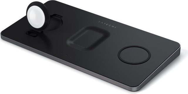 Satechi Induktions-Ladeadapter 7.5W ST-X3TWCPM Schwarz mit USB-C - Bild 1