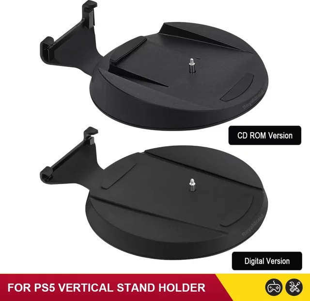 HeroAngel 2-in-1 Vertikaler Ständer für PlayStation 5 Zubehör in Schwarz - Bild 1