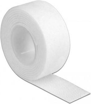 Delock 18379 Klettband in Weiß, Länge: 1 m, Breite: 20 mm - Bild 1