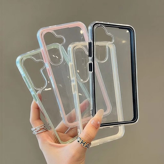Candy Color Acryl Handyhülle Transparent für Samsung Galaxy S26 Ultra S25 Ultra S24 Plus S23 A57 A56 A55 A54 A26 A25 - Bild 1