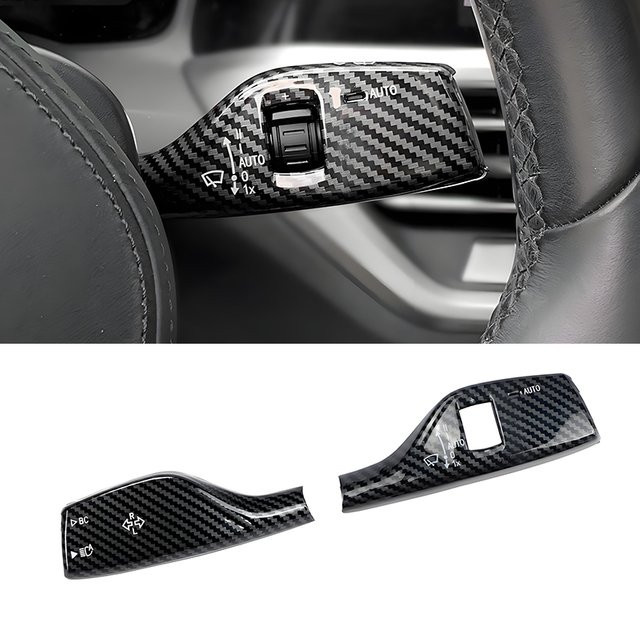 ATDTING Blinker und Scheibenwischermodul Abdeckung Trim in Schwarz für BMW 3 4 5 6 7 8 Serie X4 X6 Z4 M3 M4 M5 M8 - Bild 1